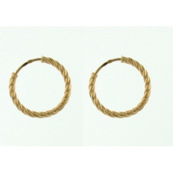 PAR DE ARGOLAS OURO - TOQUE 0,800