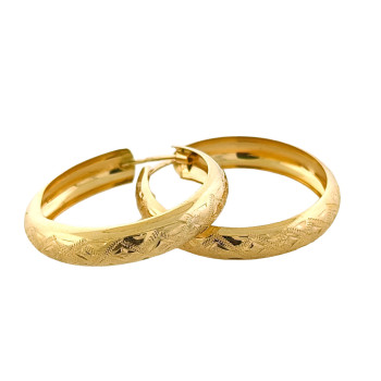PAR DE ARGOLAS OURO - TOQUE 0,800
